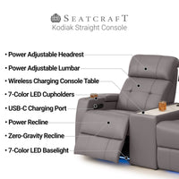 Seatcraft Kodiak CoolZeroᵀᴹ Table Console Home Theater Seating