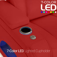 Endeavour HeatZeroᵀᴹ Italian Leather Home Theater Loveseat