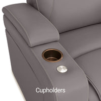 Seatcraft Vienna Sofa & Loveseat Italian Leather, Powered Headrest & Lumbar, Power Recline