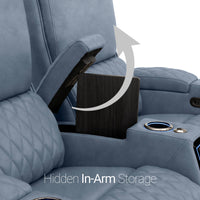 Apex CoolZeroᵀᴹ Console Table Italian Leather Home Theater Seats