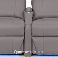 Sienna Italian Leather Spacesaver Home Theater Seating