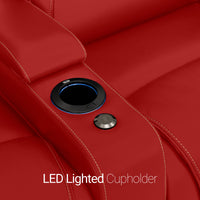 Paladin Italian Leather Heat & Massage Home Theater Seating