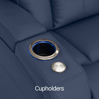 Seatcraft Republic Sofa Italian Leather, Powered Headrest, Power Recline