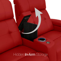 Kodiak Chaise CoolZeroᵀᴹ Italian Leather Home Theater Seating