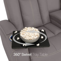 Seatcraft Republic Sofa & Loveseat Italian Leather, Powered Headrest, Power Recline