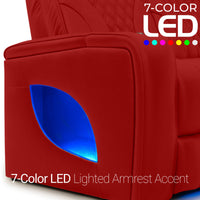Armada LT HeatZeroᵀᴹ Italian Leather Home Theater Sofa