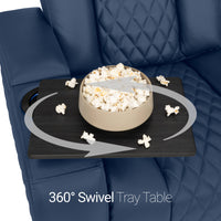 Seatcraft Euphoria Heat & Massage Sofa, Italian Leather, Powered Headrest, Powered Lumbar, Power Recline