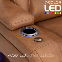 Endeavour HeatZeroᵀᴹ Italian Leather Home Theater Sofa