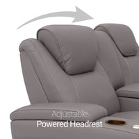 Seatcraft Vienna Sofa & Loveseat Italian Leather, Powered Headrest & Lumbar, Power Recline