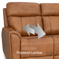 Trivanta HeatZeroᵀᴹ Italian Leather Home Theater Sofa