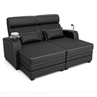 Haven Media Room Sectional Sofa with Chaise