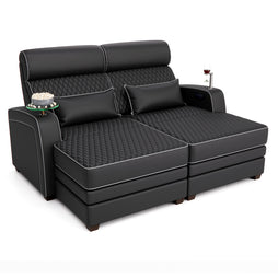 Haven Media Room Sectional Sofa with Chaise