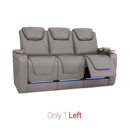Equinox Gray BACKROW Theater Seating® Row of 3 Sofa