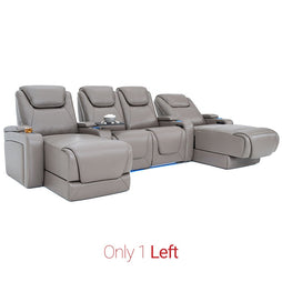 Equinox Gray Chaise Row of 4
