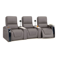 Apex CoolZeroᵀᴹ Wedge Console Italian Leather Home Theater Seats