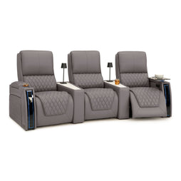Apex CoolZeroᵀᴹ Wedge Console Italian Leather Home Theater Seats