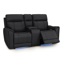 Trivanta HeatZeroᵀᴹ Italian Leather Home Theater Loveseat