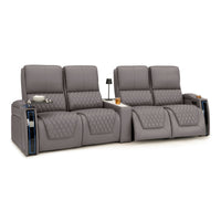 Apex CoolZeroᵀᴹ Wedge Console Italian Leather Home Theater Seats