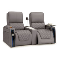 Apex CoolZeroᵀᴹ Wedge Console Italian Leather Home Theater Seats