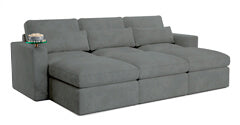Row of 3 2 Ottomans 110.0"