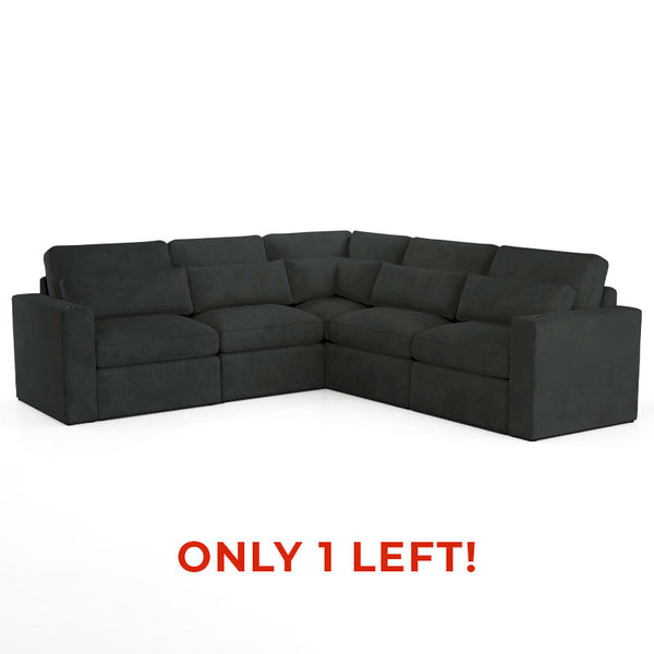 Fortuna Aria Onyx 5 Piece L Sectional