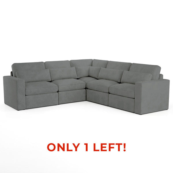 Fortuna Aria Ash 5 Piece L- Sectional