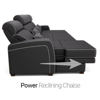 Haven Media Room Sectional Sofa with Chaise