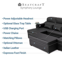 Symphony Home Theater Room Sectional And Chaise
