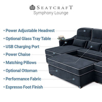 Symphony Chaise Lounge Home Theater Couch