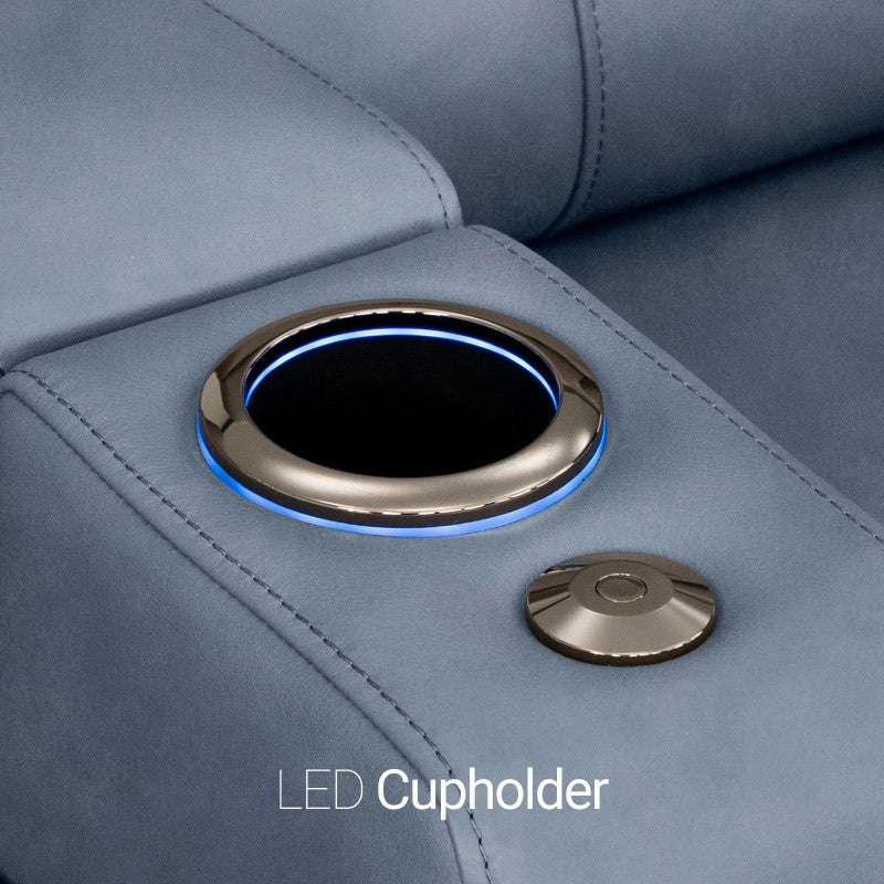 LED Lighted Cupholders Ambient blue led lighting for
