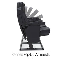 Seatcraft Madrigal Black Free-Standing Base Movie Theater Seats