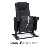 Seatcraft Madrigal Black Free-Standing Base Movie Theater Seats