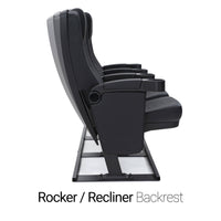 Seatcraft Madrigal Black Free-Standing Base Movie Theater Seats