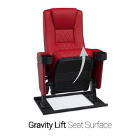 Seatcraft Madrigal Red Free-Standing Base Movie Theater Seats