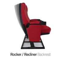 Seatcraft Madrigal Red Free-Standing Base Movie Theater Seats
