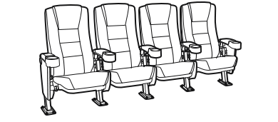 Row of 4 Standard 98.0"