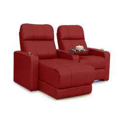 Monterey Chaise CoolZeroᵀᴹ Italian Leather Home Theater Seating
