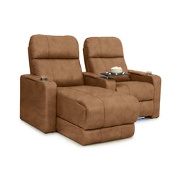 Monterey Chaise CoolZeroᵀᴹ Italian Leather Home Theater Seating