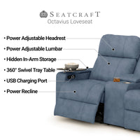 Seatcraft Octavius Big & Tall Home Theater Loveseat