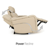 Seatcraft Vibrato SoundShaker Immersive Audio w/ Bluetooth Sync, Top Grain Leather Home Theater Sofa