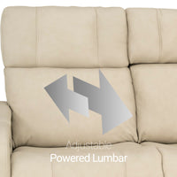 Seatcraft Vibrato SoundShaker Immersive Audio w/ Bluetooth Sync, Top Grain Leather Home Theater Sofa
