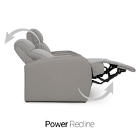 Rialto Italian Leather & Fabric Home Theater Seating