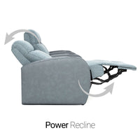Rialto Italian Leather & Fabric Home Theater Seating