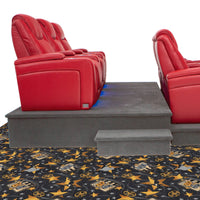 SoundRight 14'' Home Theater Riser Platform w/ Optional Riser Step