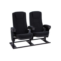 Seatcraft Zenith Free-Standing Base Movie Seats, Fabric, Black