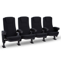 Seatcraft Zenith Movie Seats, Fabric, Black