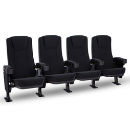 Seatcraft Zenith Movie Seats, Fabric, Black