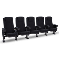 Seatcraft Zenith Movie Seats, Fabric, Black
