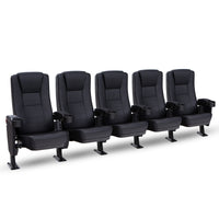 Seatcraft Montago Movie Seats, Vinyl, Black