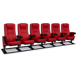 Seatcraft Madrigal Red Free-Standing Base Movie Theater Seats